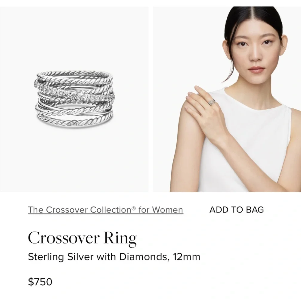 David Yurman Crossover ring - Picture 5 of 7